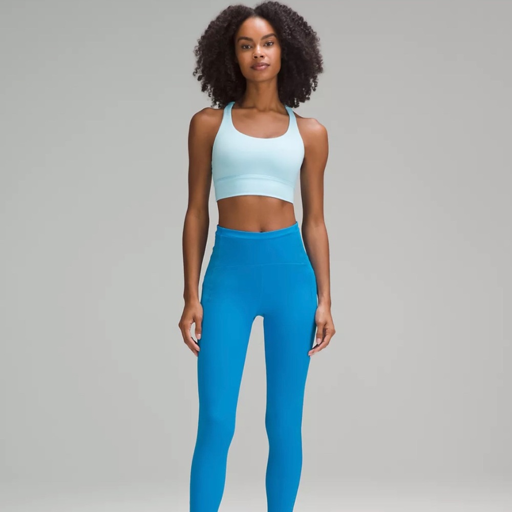 Pool Blue Lululemon Leggings with Pockets
